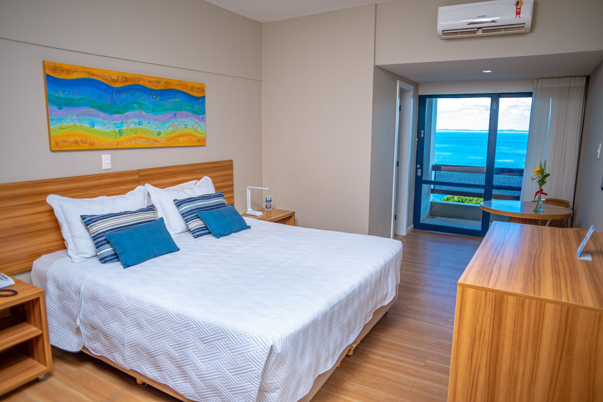 Guest room interior at Grande Hotel da Barra