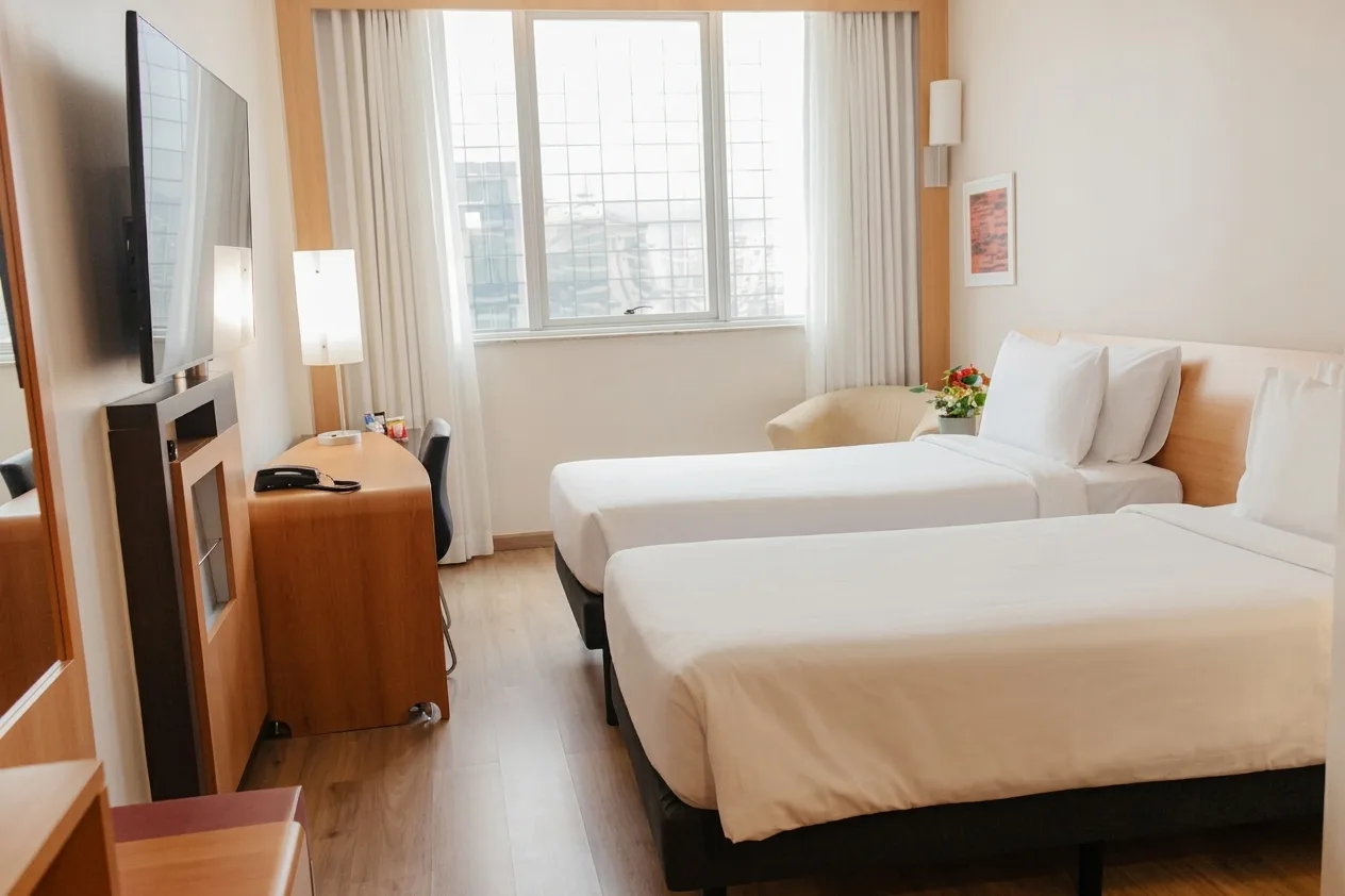 Twin bedroom at Regency Barra Hotel