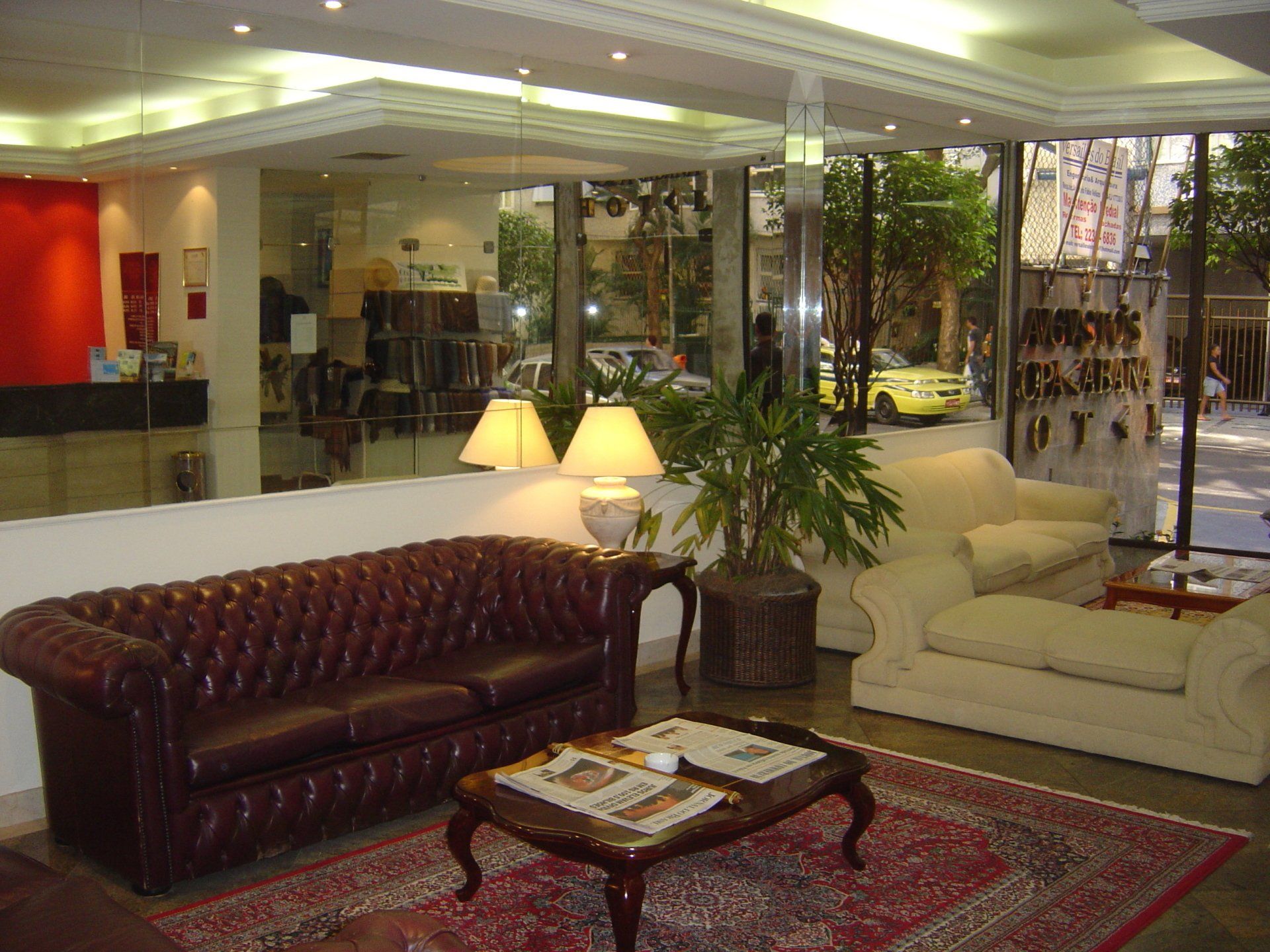 Augusto's Rio Copa Hotel lobby