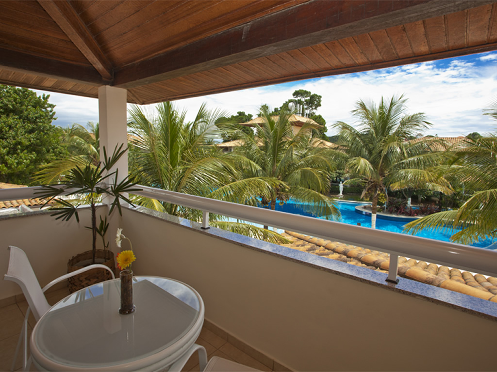 Guest balcony at Hotel Atlântico Búzios