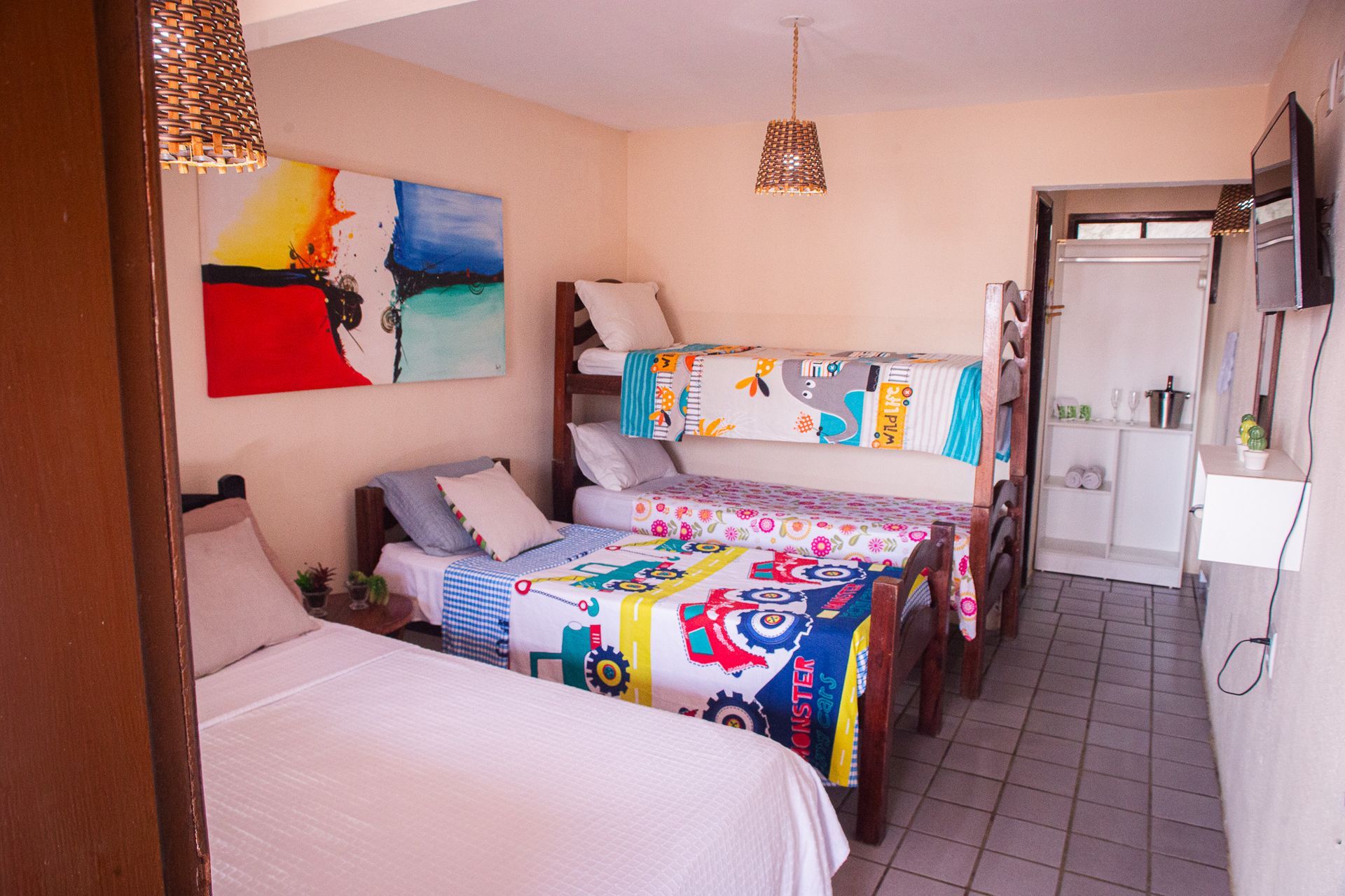 Guest room interior at Pousada Brisa Do Morro